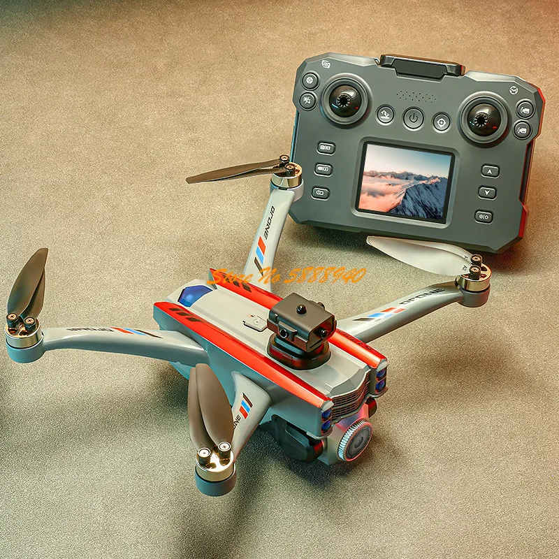 Drone Controller Screen - 8K ESC搭載、ブラシレスモーター、画面付き、2.4G、ヘッドレスモード、障害物回避機能、光学フローによるホバリング機能を備えた、リモコン操作式FPVドローンおもちゃ。