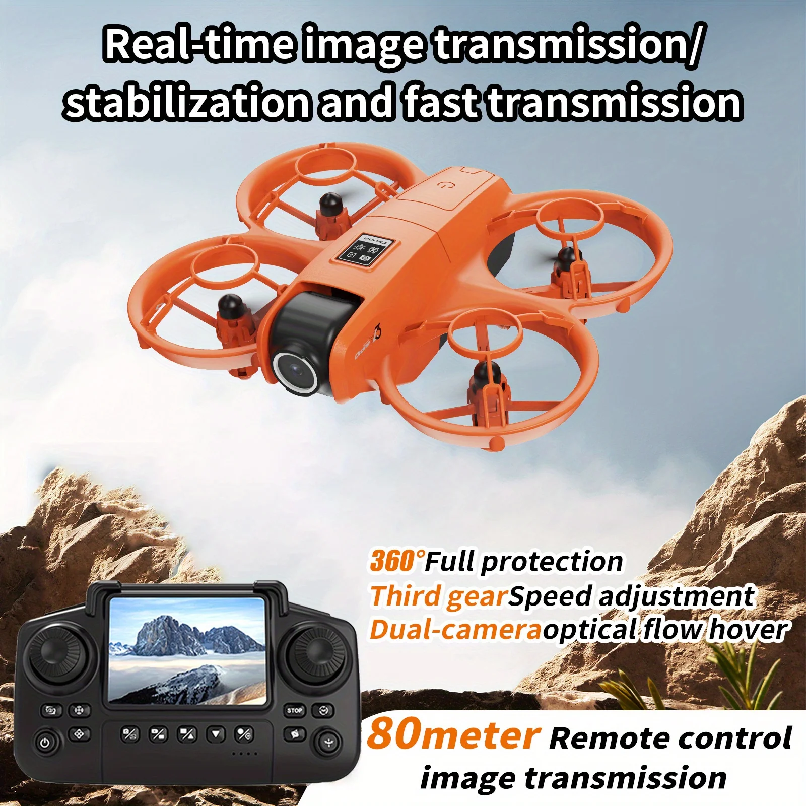 Drone Battery Adapter - YL3 折りたたみ式旅行用ドローン、HDデュアル手ブレ補正カメラ、ジェスチャー操作、光学フローによるホバリング、ワンキー帰還、FPV伝送機能搭載