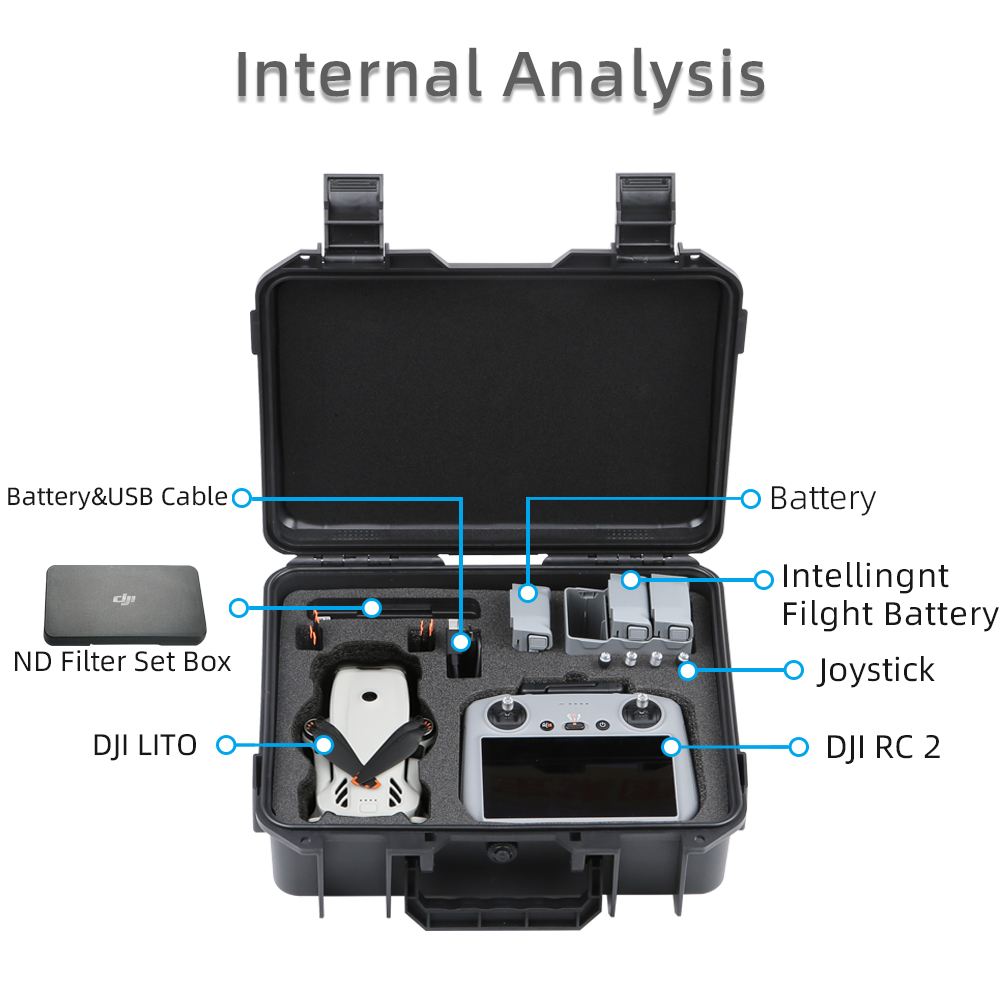 DJI LITO 1 X1 ドローン用ハードシェル収納ケース - Drone Hard Shell Case のレビューと価格